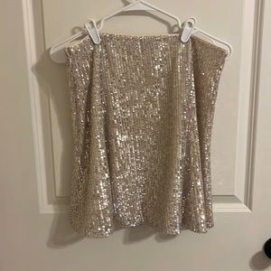 LOFT sequin skirt